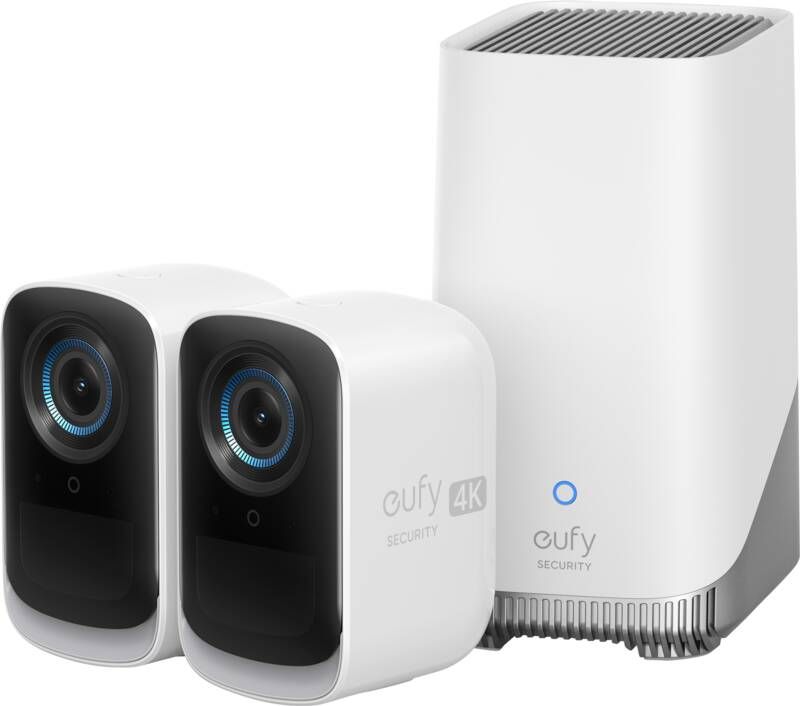 Eufy by Anker Eufycam 3C 4K 2 beveiligingscamera IP camera 180 dagen batterij Voor binnen & buiten