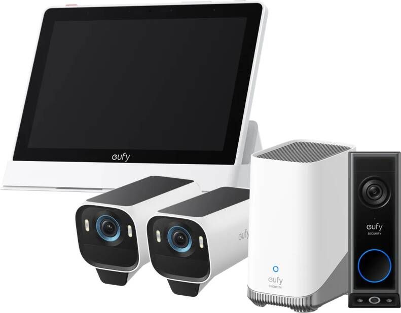 Eufy Cam S3 Pro Duo Pack + HomeBase 3 + Doorbell E340 + Smart Display E10