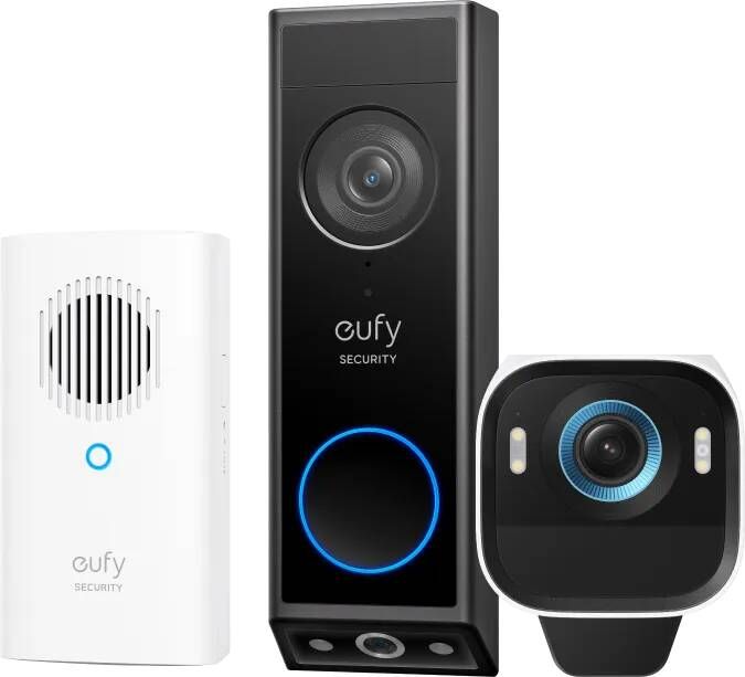 Eufy Cam S3 Pro Duo Pack + Video Doorbell E340 + Chime