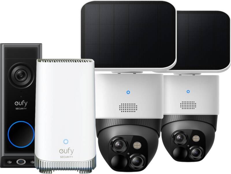 Eufy cam Solocam S340 Duo Pack + Video Doorbell E340 + HomeBase 3