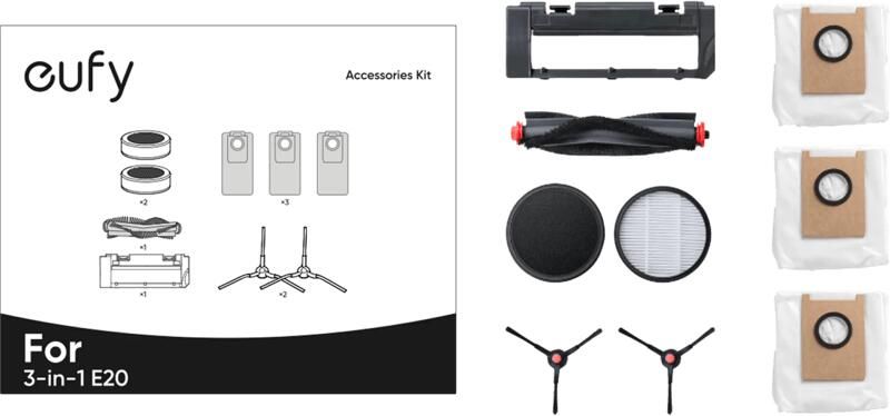 Eufy Robot Vacuum 3-in-1 E20 Half Year Combo Stofzuiger accessoire