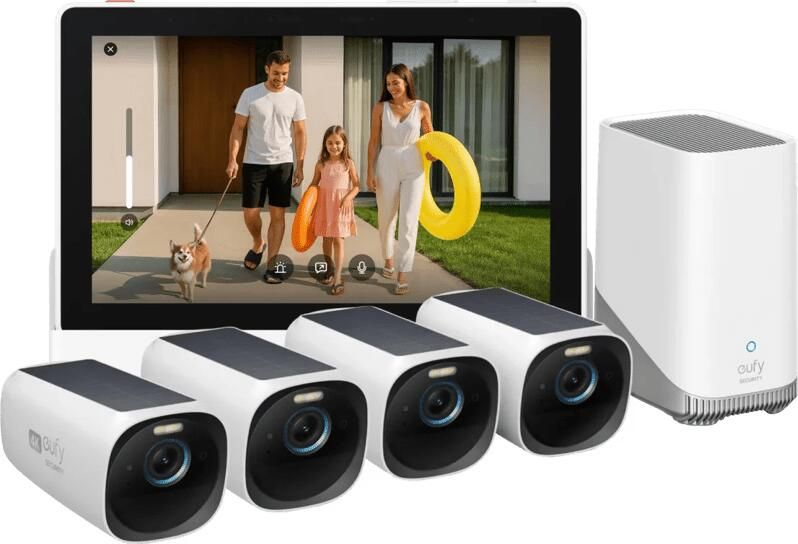 Eufy Cam 3 4-Pack + Smart Display E10