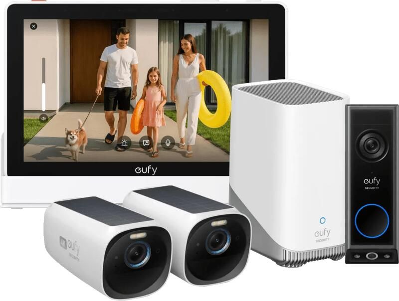 Eufy Cam 3 Duo Pack + HomeBase 3 + Doorbell E340 + Smart Display E10