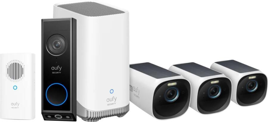 Eufy Cam 3-Pack + Video Doorbell E340 + Chime