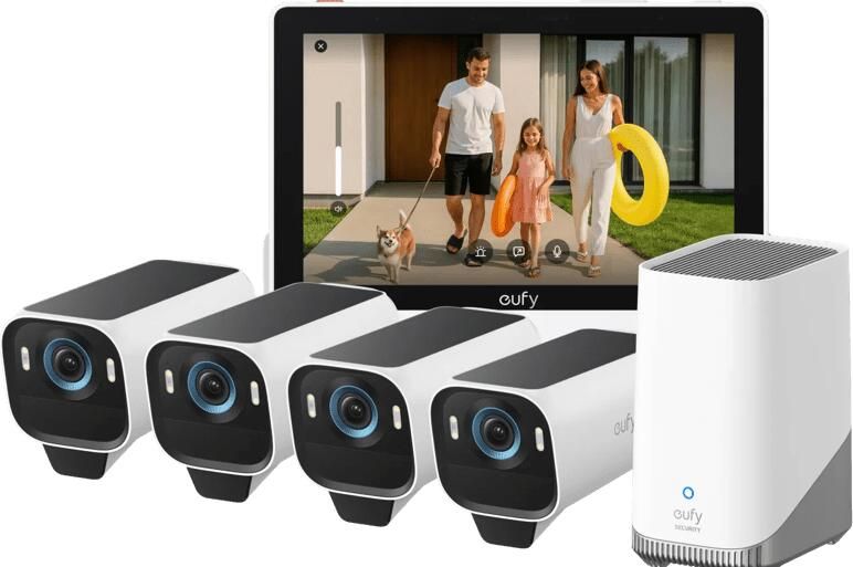 Eufy Cam S3 Pro 4-Pack + Smart Display E10