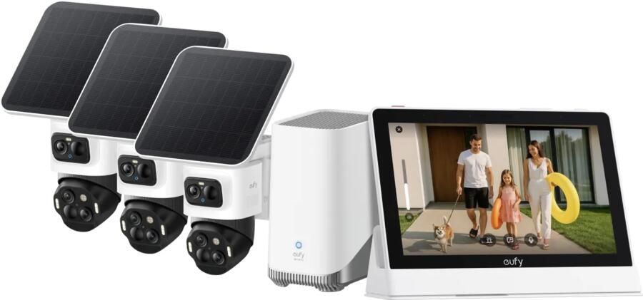 Eufy cam S4 3-pack + HomeBase 3 + Smart Display E10