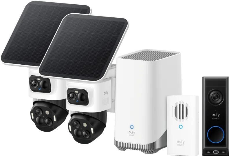 Eufy Cam S4 Duo Pack + HomeBase 3 + Video Doorbell E340 + Chime