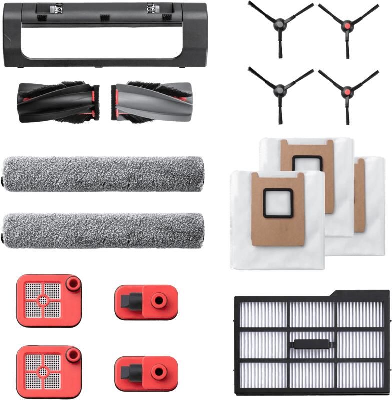 Eufy Omni E28 E25 Accessories Pack(SideBrush*2 Filter*1 Rolling Brush*1 Dustbag*3 Mopping Roller*2 D