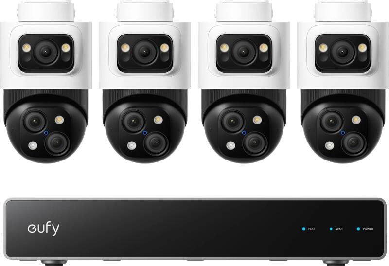 Eufy PoE Security System + NVR + S4 4-Pack
