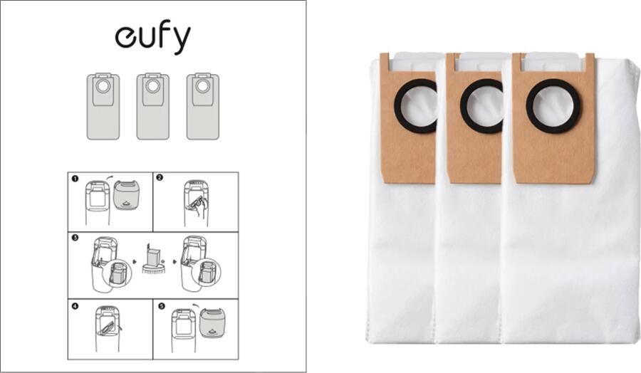 Eufy S1 stofzakken (3 stuks)