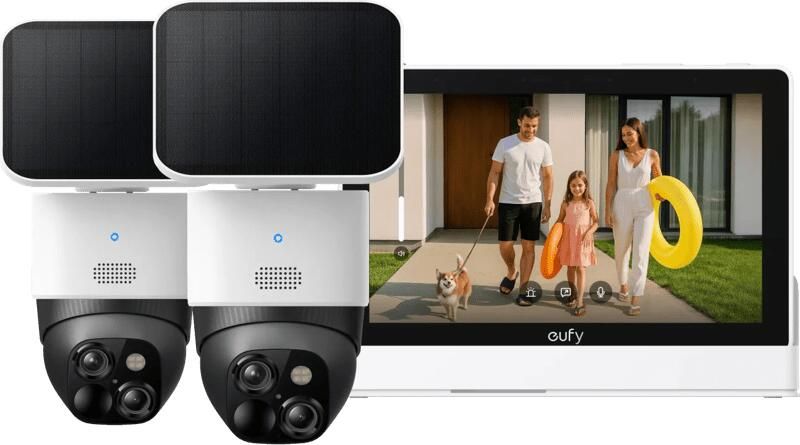 Eufy Solo Cam S340 Duo Pack + Smart Display E10