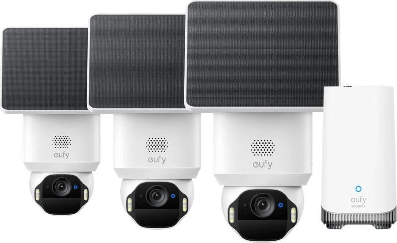 Eufy SoloCam E42 3-Pack + HomeBase 3