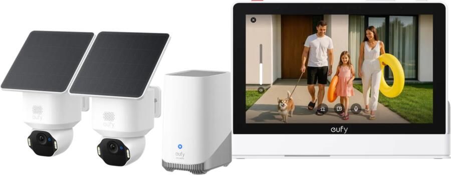 Eufy SoloCam E42 Duo Pack + HomeBase 3 + Smart Display E10