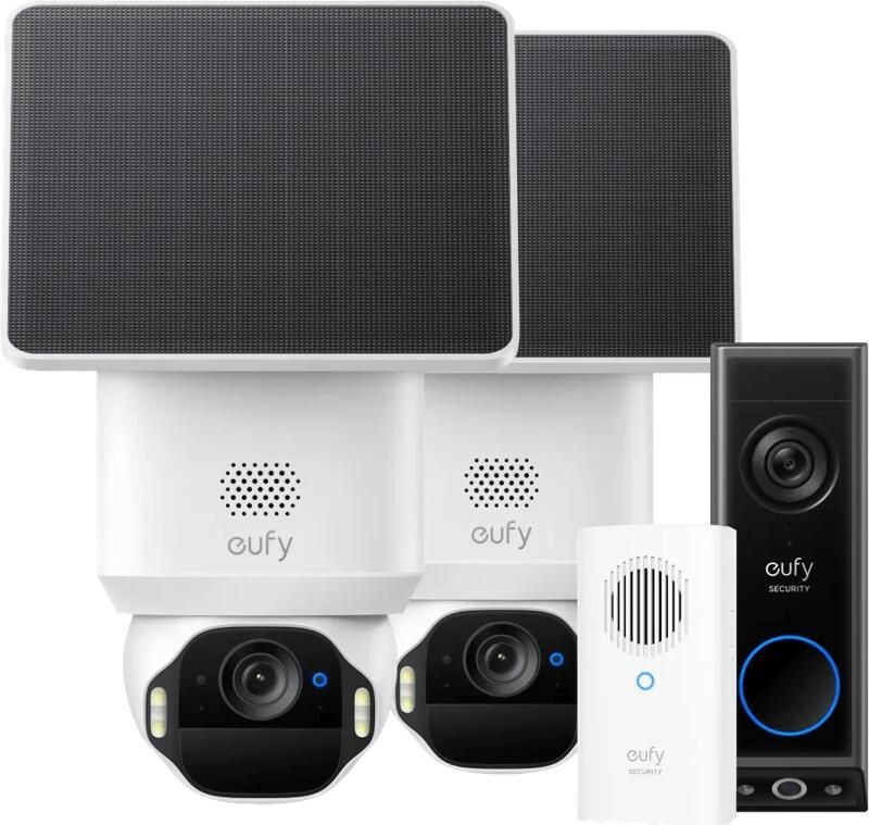 Eufy SoloCam E42 Duo Pack + Video Doorbell E340 + Chime