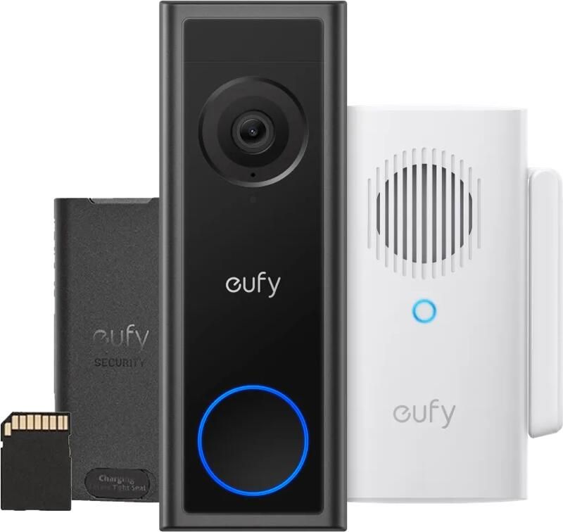 Eufy Video Doorbell C31 + SD kaart + Chime met Wifi Repeater