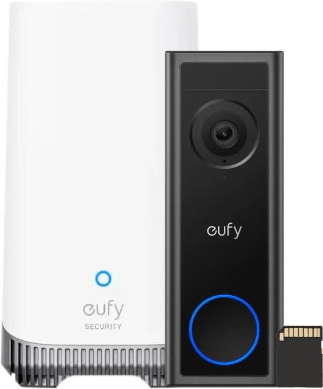 Eufy Video Doorbell C31 + SD kaart + HomeBase 3