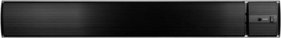 Eurom Outdoor Heatpanel 2400 Remote Control Terrasverwarmer elektrisch Aluminium Zwart