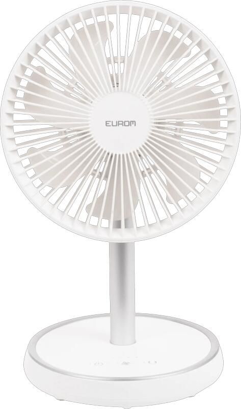 Eurom Vento Cordless Telescopic Tafelventilator Wit