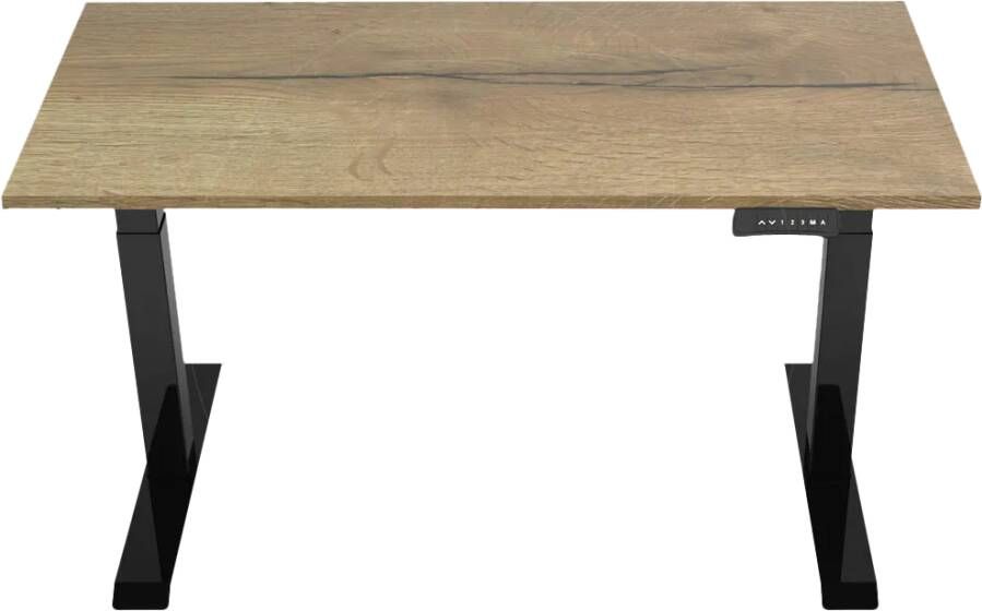 Euroseats Elektrisch Zit Sta Bureau 140 x 80 Zwart Eiken