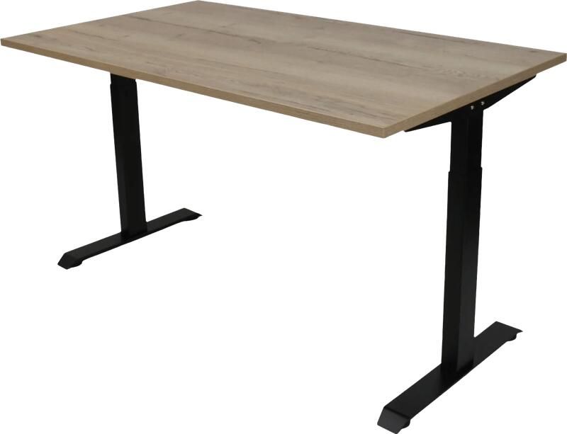 Euroseats Zit Zit Bureau 140 x 80 Zwart Eiken