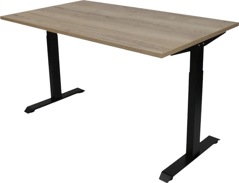 Euroseats Zit Zit Bureau 160 x 80 Zwart Eiken