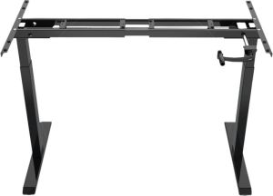 Euroseats Flexframe zit sta frame(slinger verstelbaar) 140 x 80 cm(zwart)inclusief tafelblad