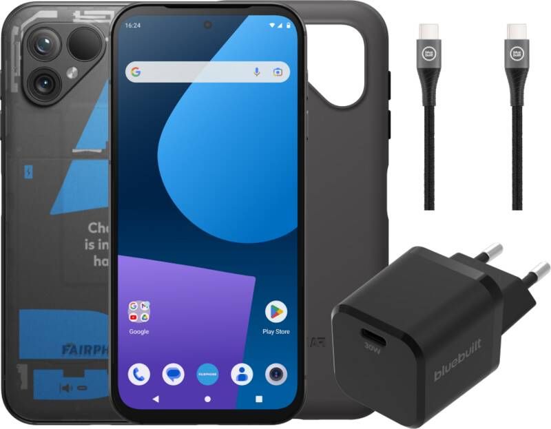 Fairphone 5 256GB Transparant 5G + Accessoirepakket