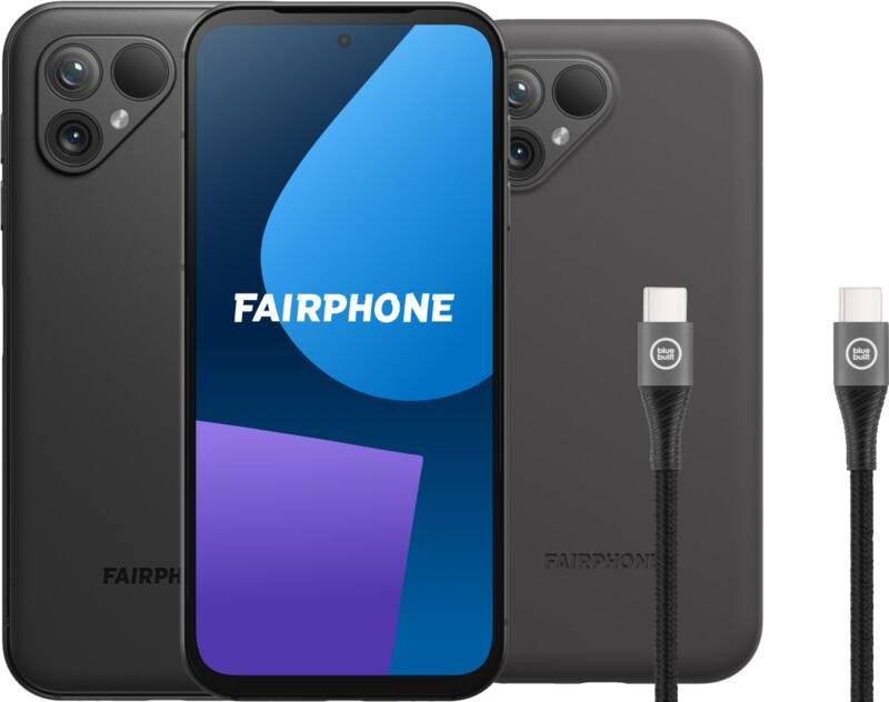 Fairphone 5 256GB Zwart 5G + Accessoirepakket