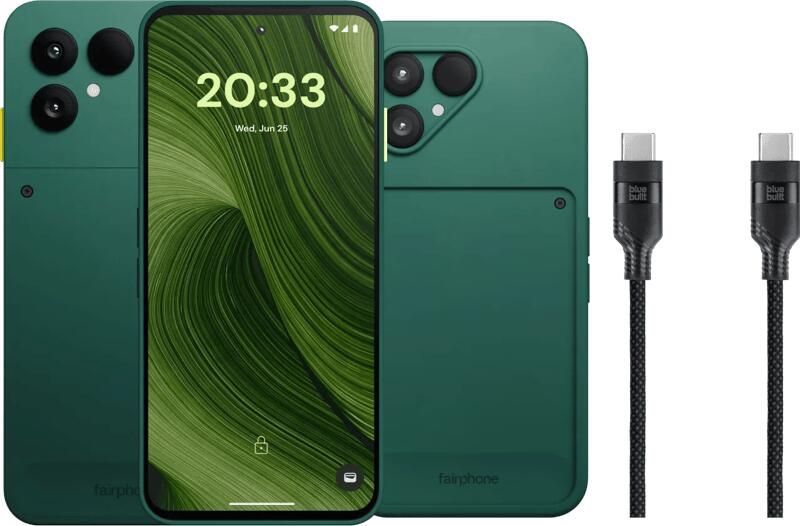 Fairphone 6 256GB Groen 5G + Basis accessoirepakket
