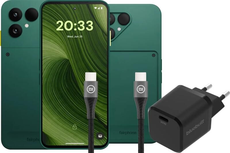 Fairphone 6 256GB Groen 5G + Compleet Accessoirepakket
