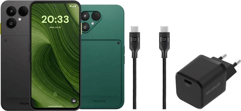 Fairphone 6 256GB Zwart 5G + Compleet Accessoirepakket