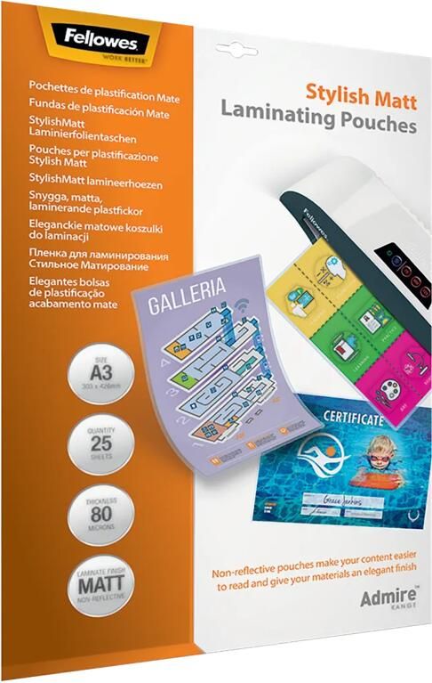 Fellowes Admire A3 Lamineerhoezen Stylish Matt