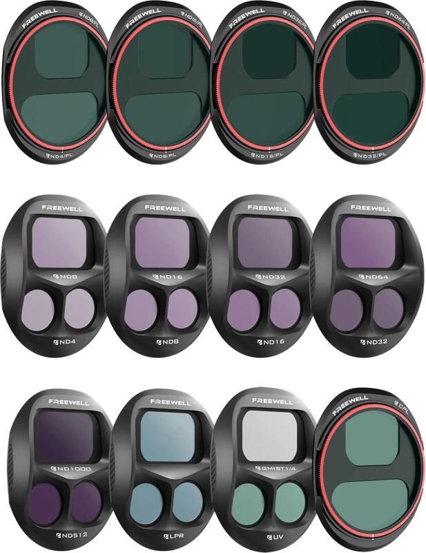 Freewell DJI Mavic 4 Pro Split Filters Mega 12 Pack