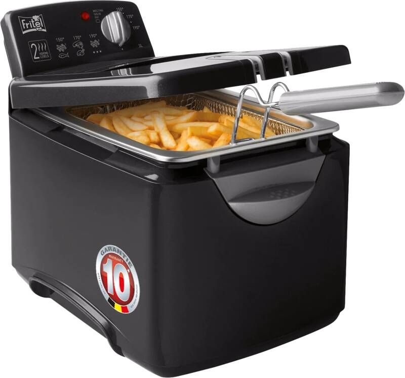 Fritel Turbo SF 4178 Frituurpan friteuse 3l + 2300W automatisch filterdeksel ook voor vast vet
