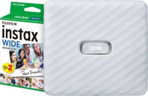 Fujicolor Benelux Fujifilm Instax Link WIDE Wit + Fujifilm Instax WIDE Film 10 x 2 pak