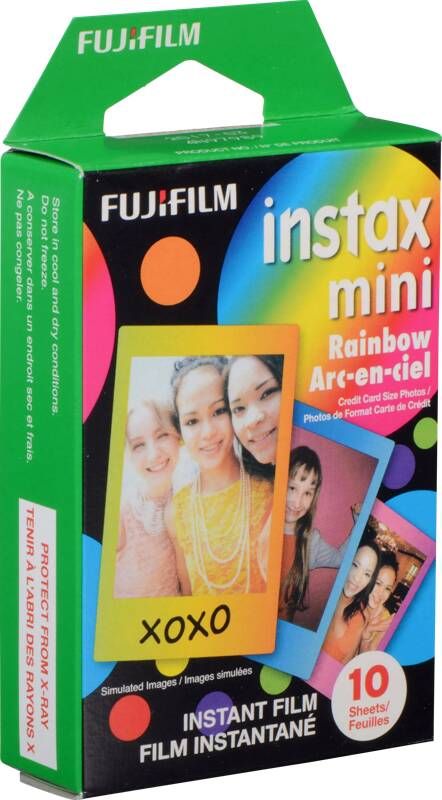Fujifilm instax Colorfilm Mini Rainbow (10 stuks)