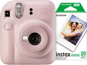 Fujifilm Instax Mini 12 Blossom Pink + Fotopapier (20 stuks)
