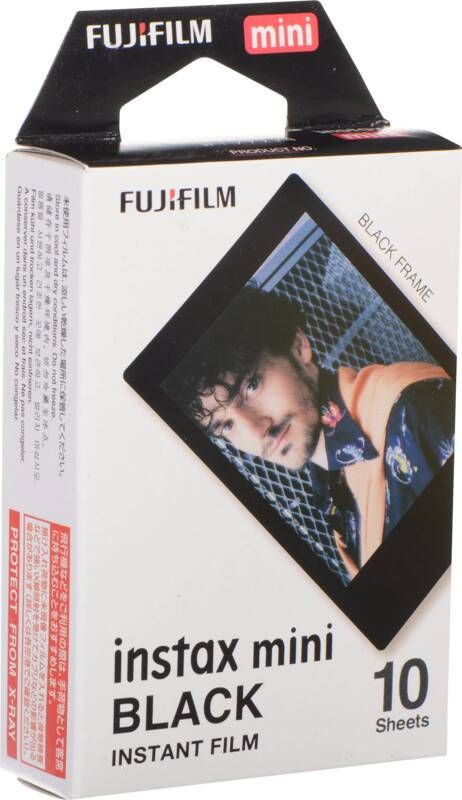 Fuji Film Instax Mini Film (10) Black Frame