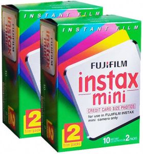 Fujifilm instax Mini Colorfilm Glossy 10x2 Pak Duo Pack