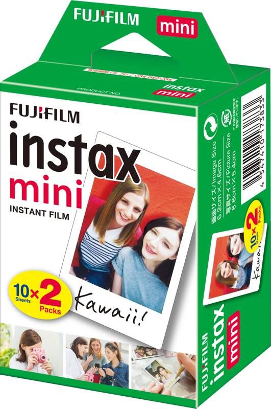 Fuji Instax Mini Film 2 x 10 Stuks | Instant Fotopapier | Fotografie Camera toebehoren | INSTAX MINI TWIN PACK