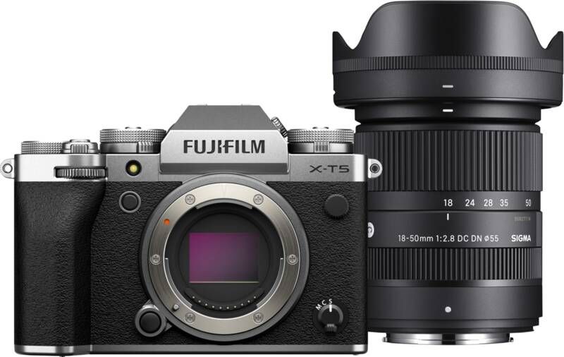 Fujifilm X-T5 Zilver + Sigma 18-50mm f 2.8 DC DN Contemporary