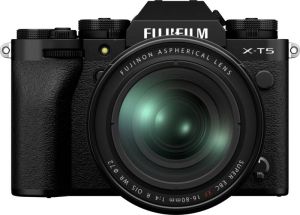 Fuji film X-T5 Zwart + XF16-80mm F4 R OIS WR