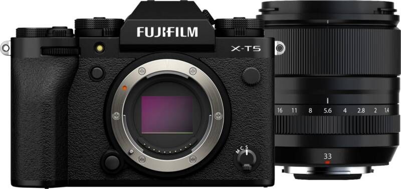 Fujifilm X-T5 Zwart + XF 33mm f 1.4 R LM WR