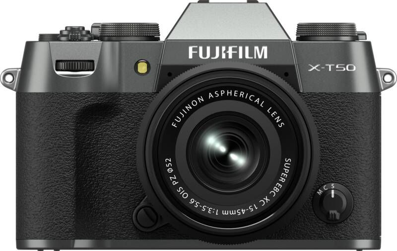 Fuji film X-T50 + XC 15-45mm Charcoal Silver | Systeemcamera's | 4547410533873