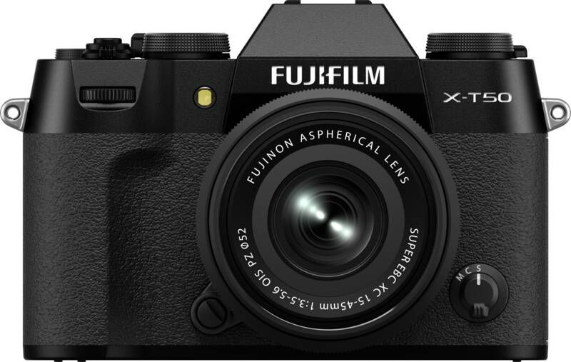 Fuji film X-T50 + XC 15-45mm Zwart | Camera aanbiedingen | Fotografie Camera s | 4547410533811