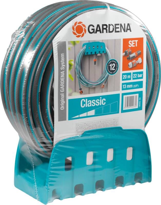 GARDENA Classic wandhouder 20m tuinslang (1 2) 20m incl. armaturen 12 jaar garantie