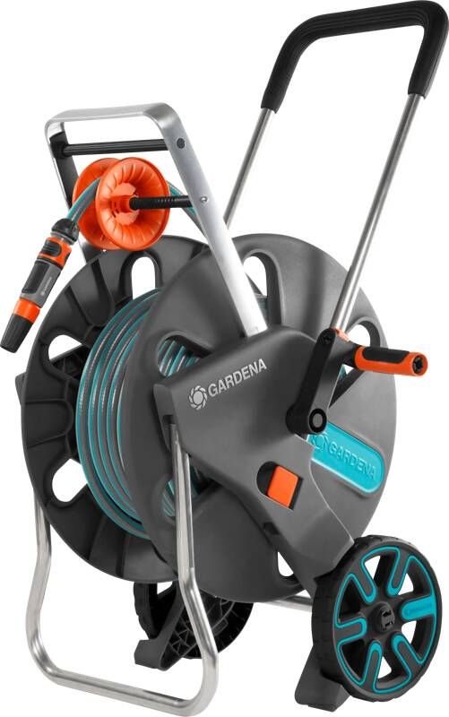 GARDENA AquaRoll L CleverRoll L Easy Set Slangenwagen Maximaal 50 Meter Verstelbare Handgreep