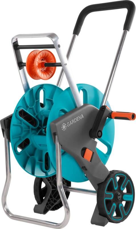 GARDENA AquaRoll M CleverRoll Easy Slangenwagen Maximaal 60 Meter Inklapbare Zwengel