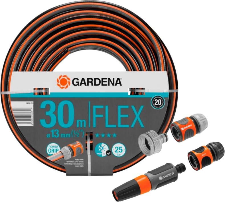 Gardena Comfort FLEX 1 2 30m + Koppelstukken