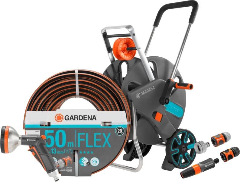Gardena Comfort FLEX 50m CleverRoll L Premium Broespakket
